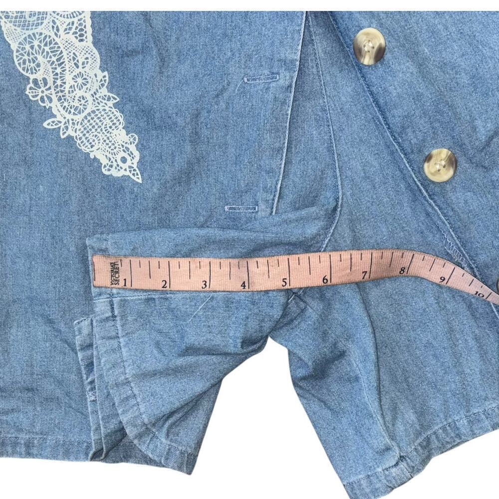 Vintage Double Denim Cowgirl Western Skort Set Women’s Sz S - M Castal Cowgirl - Picture 12 of 16